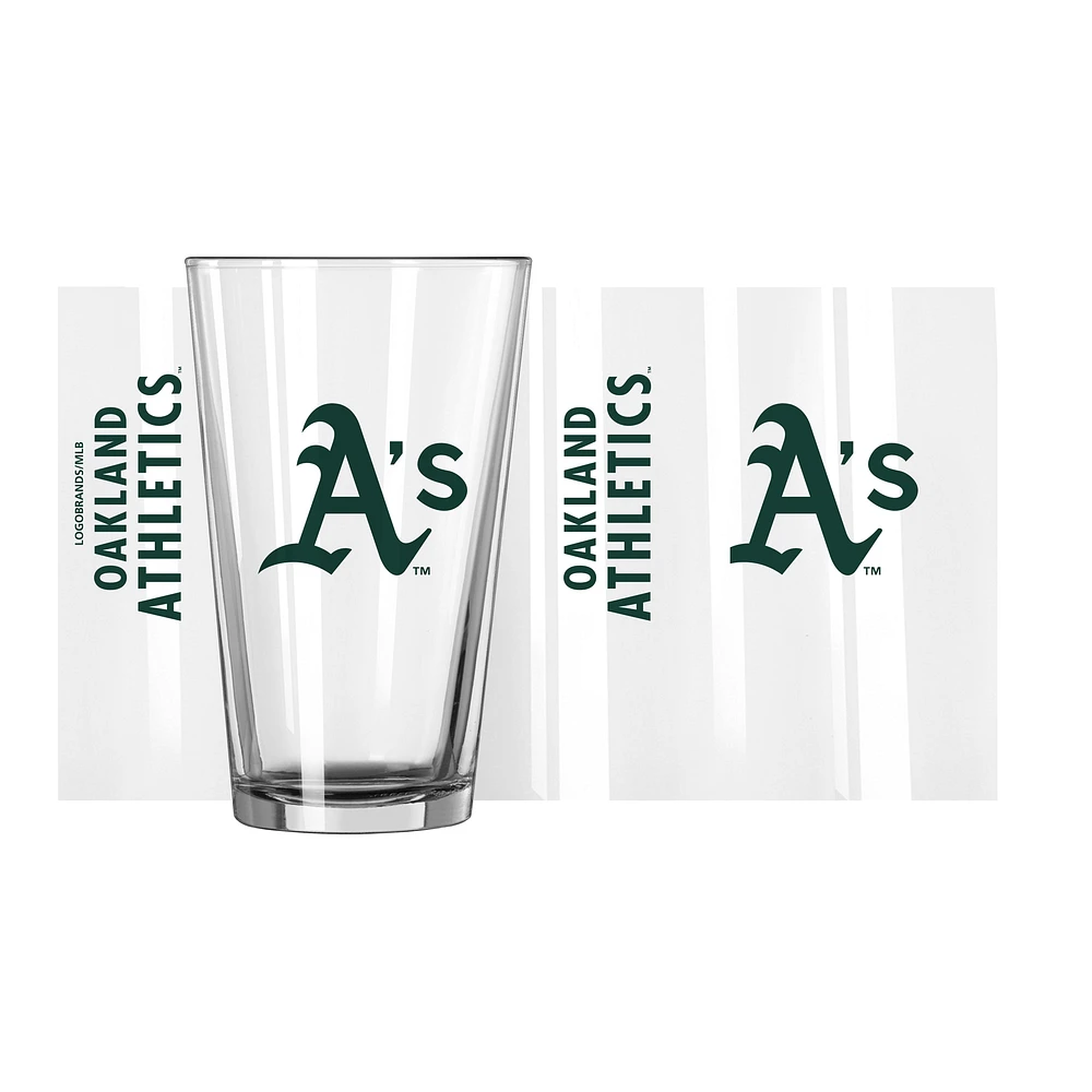 Oakland Athletics 16oz. Team Wordmark Game Day Pint Glass