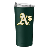 Verre à vin avec revêtement en poudre Flipside de 20 oz des Oakland Athletics