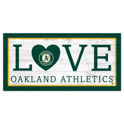 Oakland Athletics 6'' x 12'' Team Love Sign