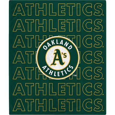 Couverture légère Oakland Athletics 152,4 x 177,8 cm Echo Wordmark