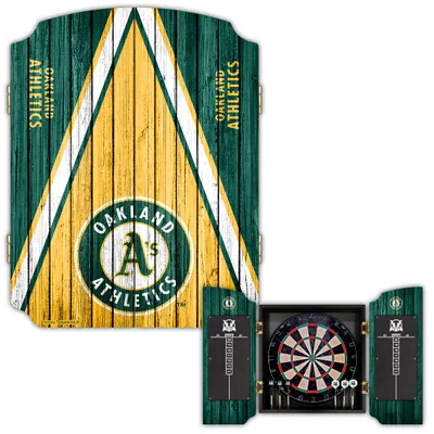 Oakland Athletics Dartboard Cabinet