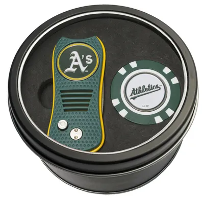 Oakland Athletics Divot Tool & Golf Chip Personalized Tin Gift Set