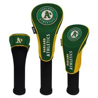 Oakland Athletics Driver Fairway Hybrid Set of Three Headcovers