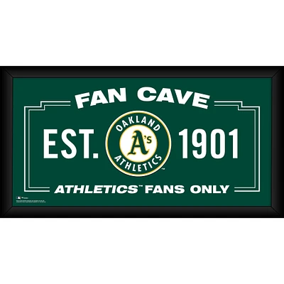 Oakland Athletics Framed 10" x 20" Fan Cave Collage