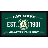 Oakland Athletics Framed 10" x 20" Fan Cave Collage