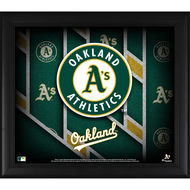 Lids Mark Canha Oakland Athletics Fanatics Authentic Framed 15 x 17  Stitched Stars Collage