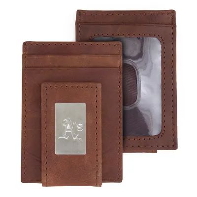 Oakland Athletics Leather Front Pocket Wallet
