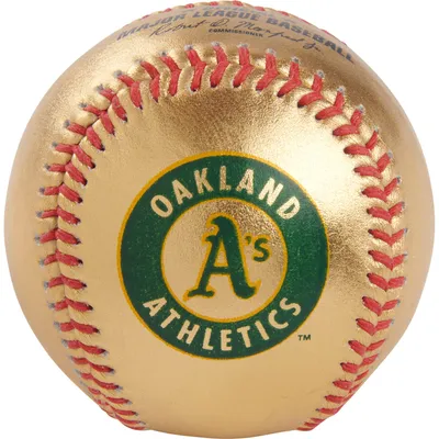 Oakland Athletics Fanatics Authentic Rawlings Gold Leather Baseball