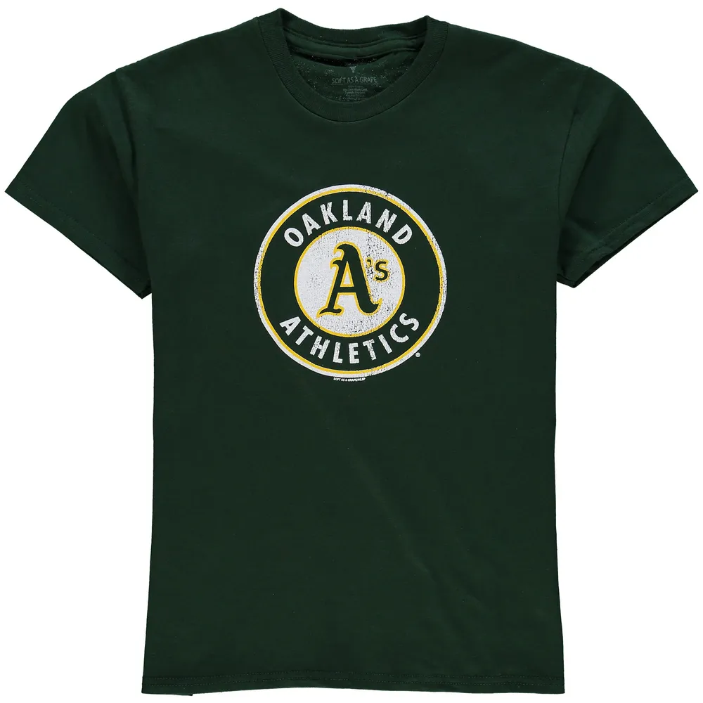 Youth Oakland Athletics Green Cooperstown T-Shirt
