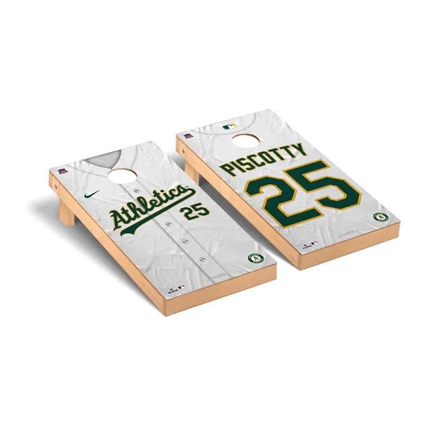 Lids Stephen Piscotty Oakland Athletics Jersey Design Desktop Cornhole Game  Set