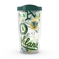 Tervis Oakland Athlétisme 16oz. Gobelet entièrement enveloppé avec couvercle