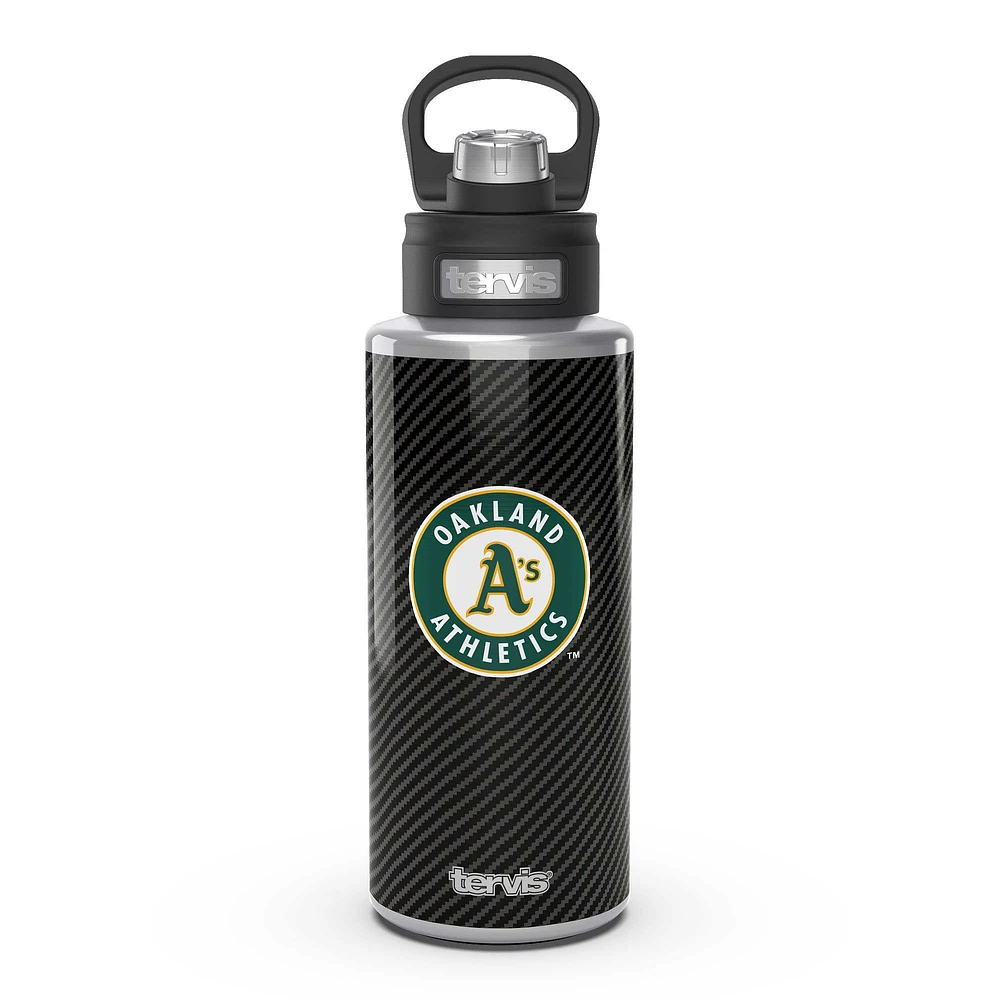 Tervis Oakland Athlétisme 32oz. Bouteille à large goulot en fibre de carbone