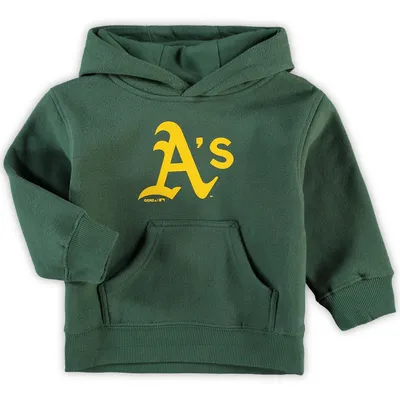 Oakland Athletics Toddler Primary Logo Team Pullover Hoodie - Green