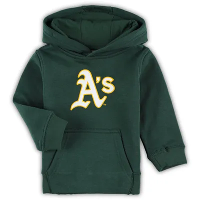Oakland Athletics Toddler Team Primary Logo Fleece Pullover Hoodie - Green