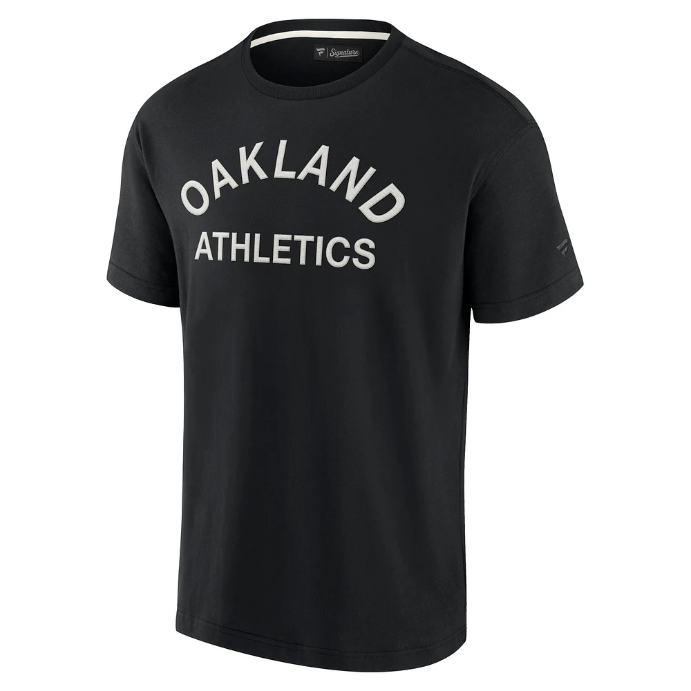 Unisex Black Oakland Athletics Elements Super Soft Short Sleeve T-Shirt