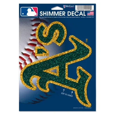 Oakland Athletics WinCraft 5" x 7" Shimmer Decal