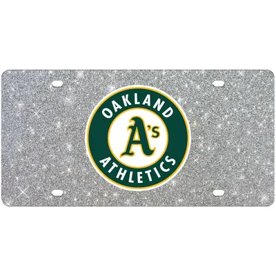 Oakland Athletics WinCraft Acrylic Glitter License Plate