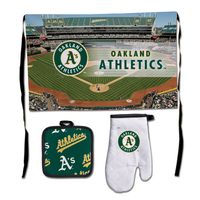 WinCraft Oakland Athletics Deluxe BBQ Set