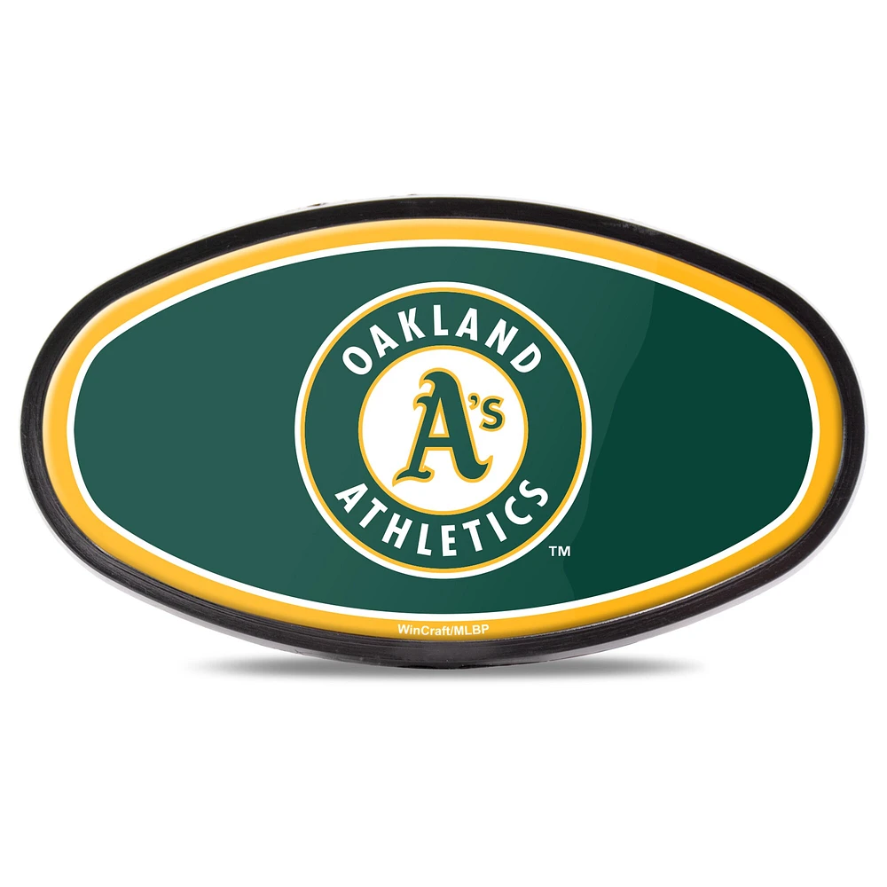 WinCraft Oakland Athletics Fixed Oval Hitch Cover