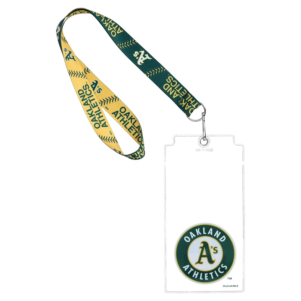 WinCraft Oakland Athletics Cordon avec support d'identification