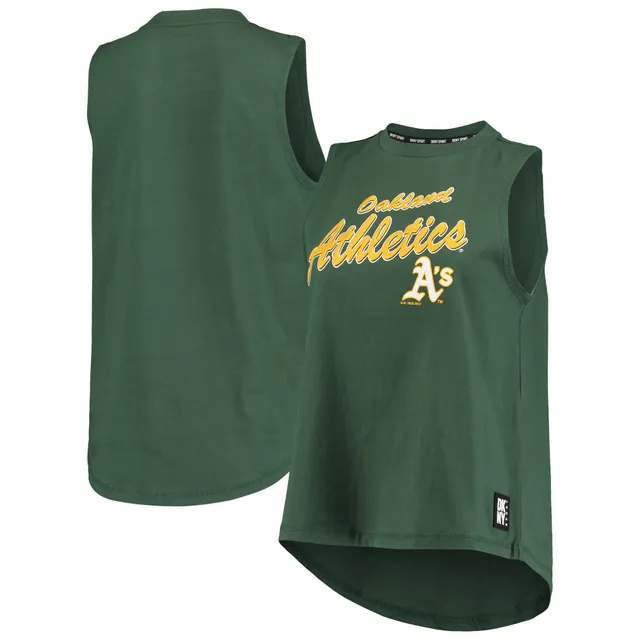 Lids Oakland Athletics DKNY Sport Women's Tri-Blend Tank Top - Black