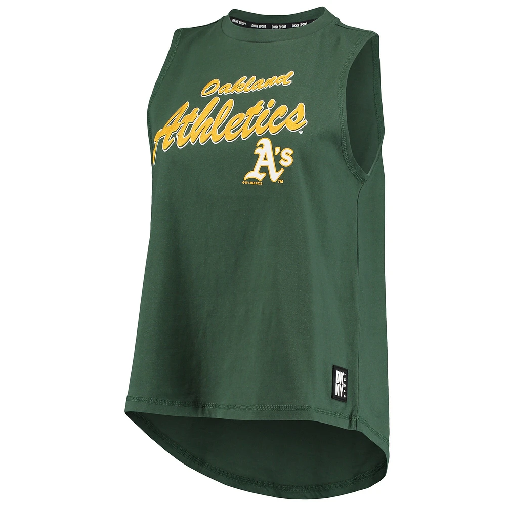 Débardeur Marcie Oakland Athletics de DKNY Sport pour femme, vert