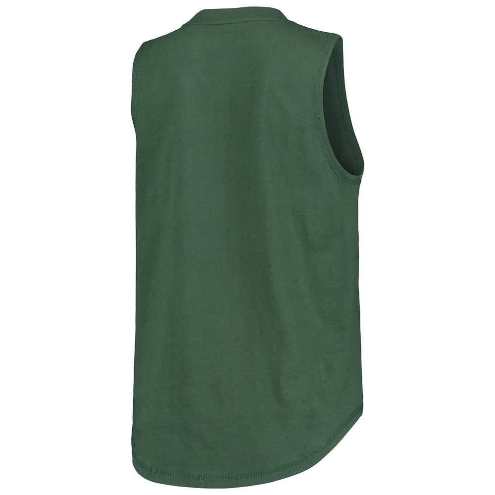 Women's DKNY Sport Green Oakland Athletics Marcie Tank Top