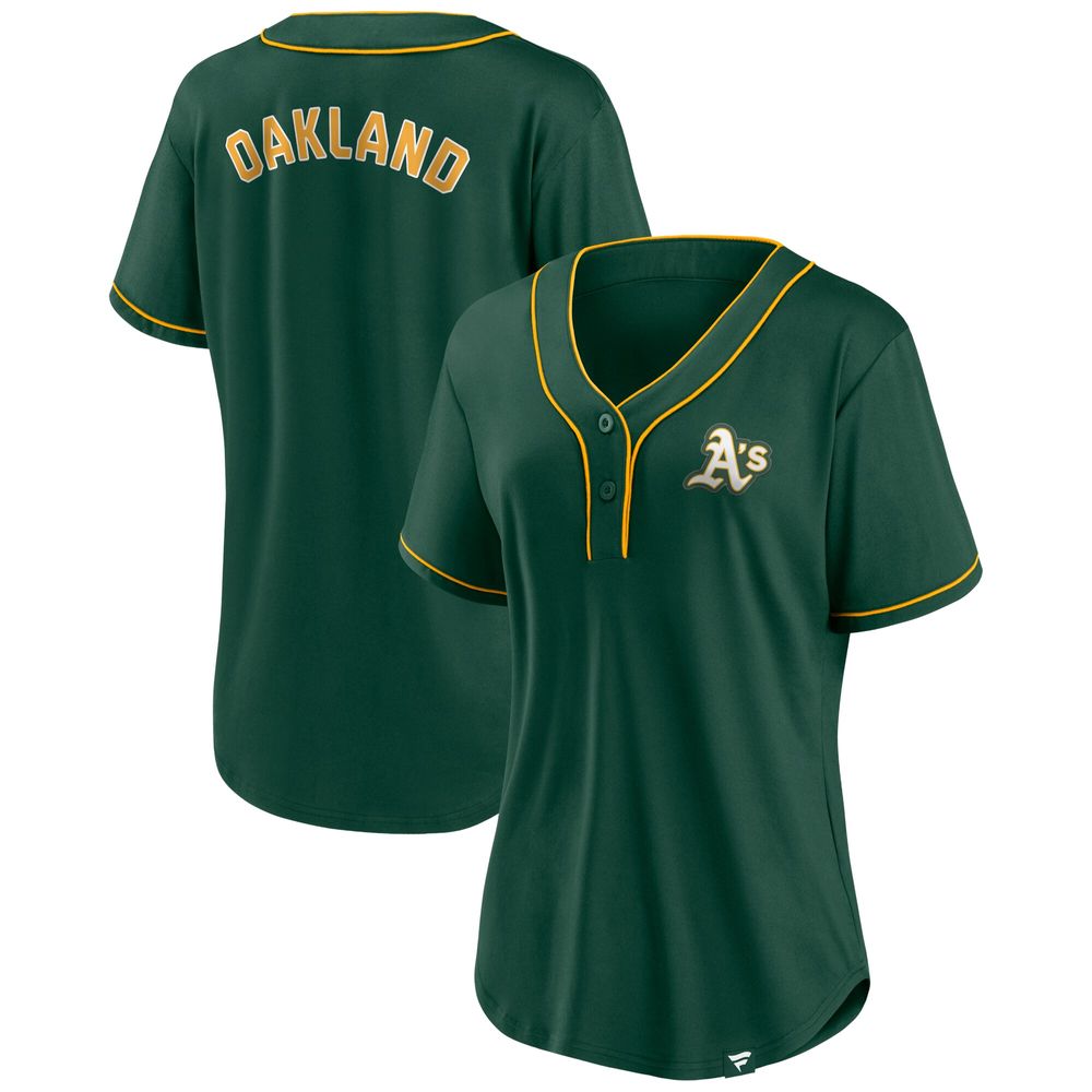 Fanatics Branded Women's Fanatics Branded Green/Gold Oakland Athletics  Iconic Diva T-Shirt