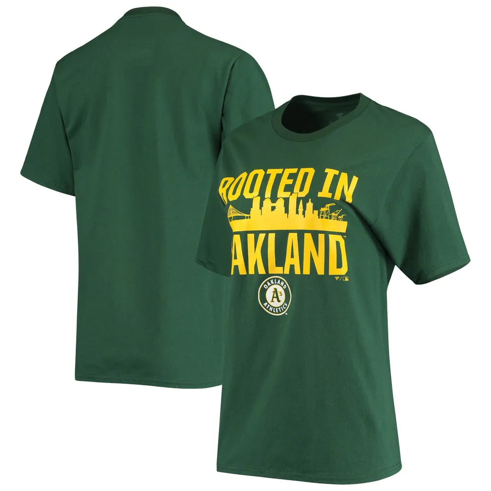Fanatics Branded Women's Fanatics Branded Green Oakland Athletics Rooted T- Shirt