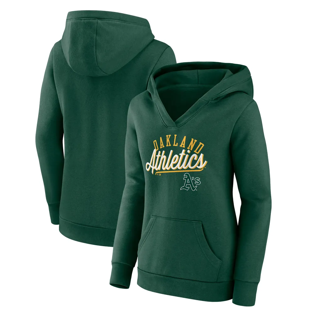 Oakland Athletics Fanatics Branded Women's Core Team Long Sleeve V-Neck T-Shirt - Green