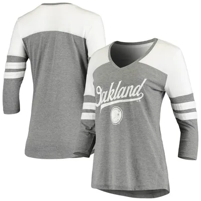 Lids Oakland Athletics Fanatics Branded Women's Triumph Tri-Blend Long  Sleeve T-Shirt - Gray