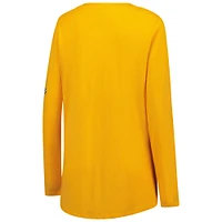 Women's Fanatics  Gold Oakland Athletics Team Long Sleeve T-Shirt