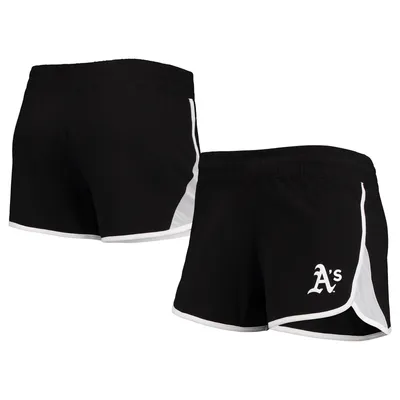 Oakland Athletics New Era Women's Stretch French Terry Shorts - Black