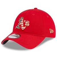 Casquette ajustable 9TWENTY rouge Oakland Athletics 2023 du 4 juillet pour femme de New Era