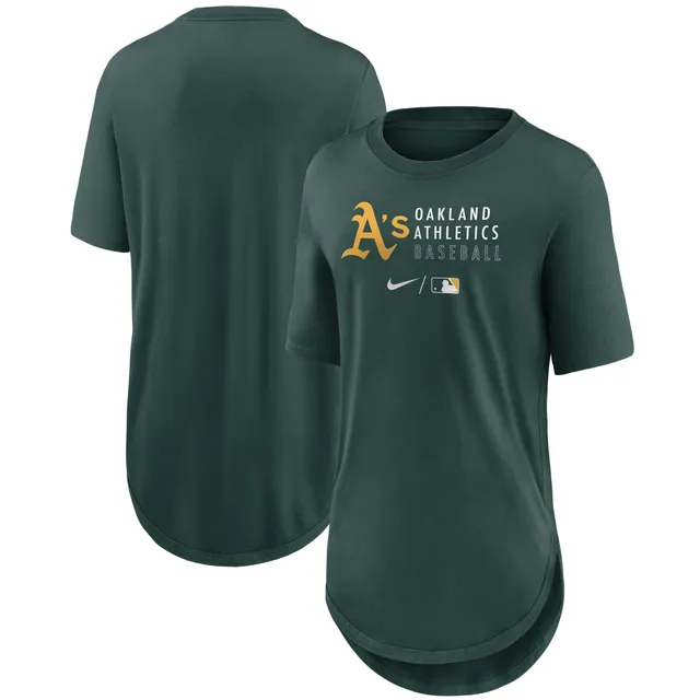 Lids Oakland Athletics Nike Women's Gradient Raglan Three-Quarter