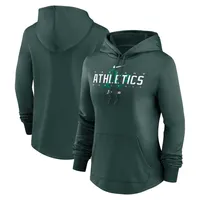 Sweat à capuche Nike Oakland Athletics Authentic Collection Pregame Performance pour femme, vert