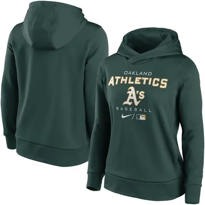 Oakland Athletics Nike Women's Authentic Collection Pullover Hoodie - Green