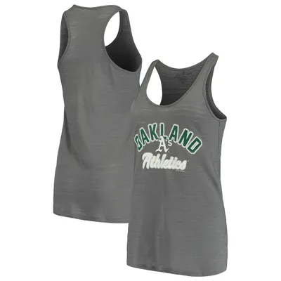 Oakland Athletics Soft as a Grape Women's Multi-Count Tank Top - Charcoal