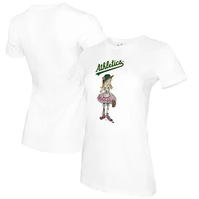 Lids Oakland Athletics Tiny Turnip Women's Fastball 3/4-Sleeve Raglan  T-Shirt - White/Black