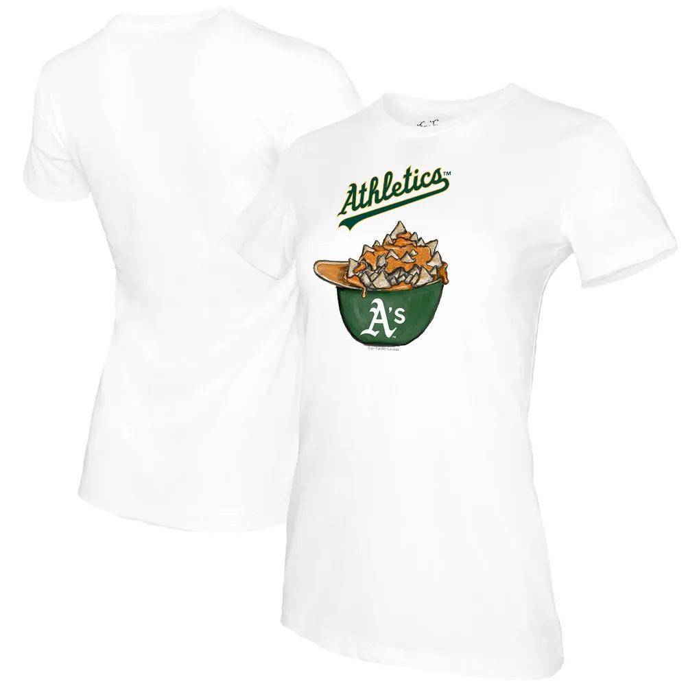 Lids Oakland Athletics Tiny Turnip Youth Baseball Love Raglan 3/4 Sleeve  T-Shirt - White/Black