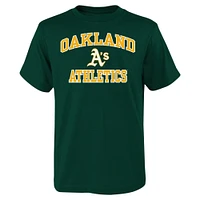 T-shirt vert Heart & Soul des Athletics d'Oakland pour jeunes