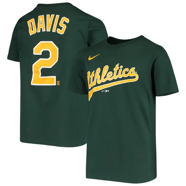 Preschool Nike Khris Davis Green Oakland Athletics Player Name & Number T-Shirt