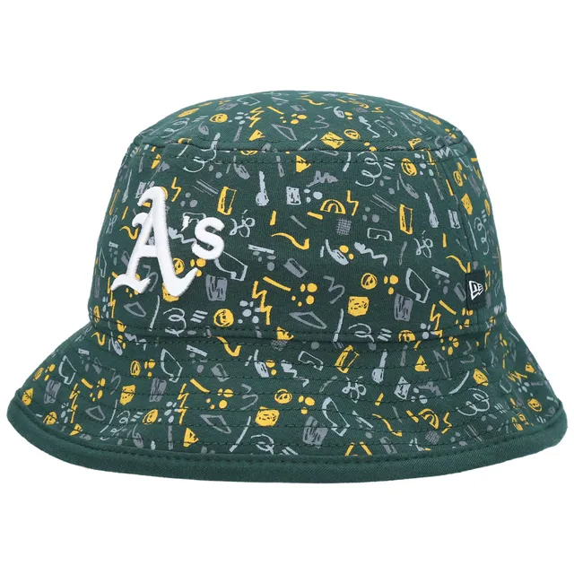 New Era Natural Oakland Athletics Retro Beachin' Bucket Hat In