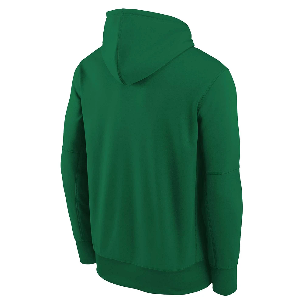 Youth Nike Green Oakland Athletics Authentic Collection Performance Pullover Hoodie