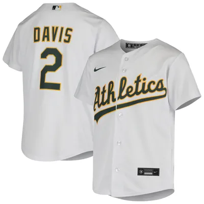 Youth Nike Khris Davis Green Oakland Athletics Alternate Replica Jersey Size: Large