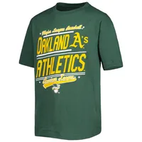 Ensemble de t-shirts combinés vert/blanc pour jeunes Oakland Athletics