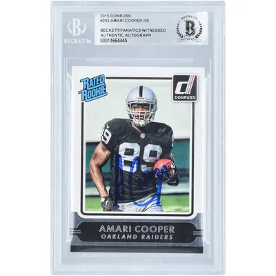 Lids Amari Cooper Oakland Raiders Autographed 2015 Topps Chrome