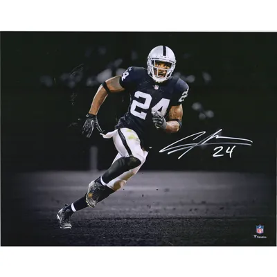 Tom Brady & Charles Woodson New England Patriots & Oakland Raiders Framed  Autographed 16 x 20 Tuck Game Photograph