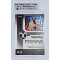 Carte Panini autographiée 2022 #FB-CW Beckett Fanatics Witnessed Authenticated de Charles Woodson Oakland Raiders