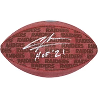 Charles Woodson Oakland Raiders Autographed Duke Showcase Football with "HOF 21" Inscription